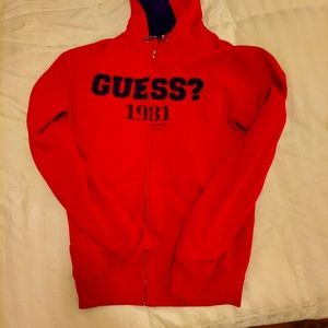 Mens guess Hooded sweater